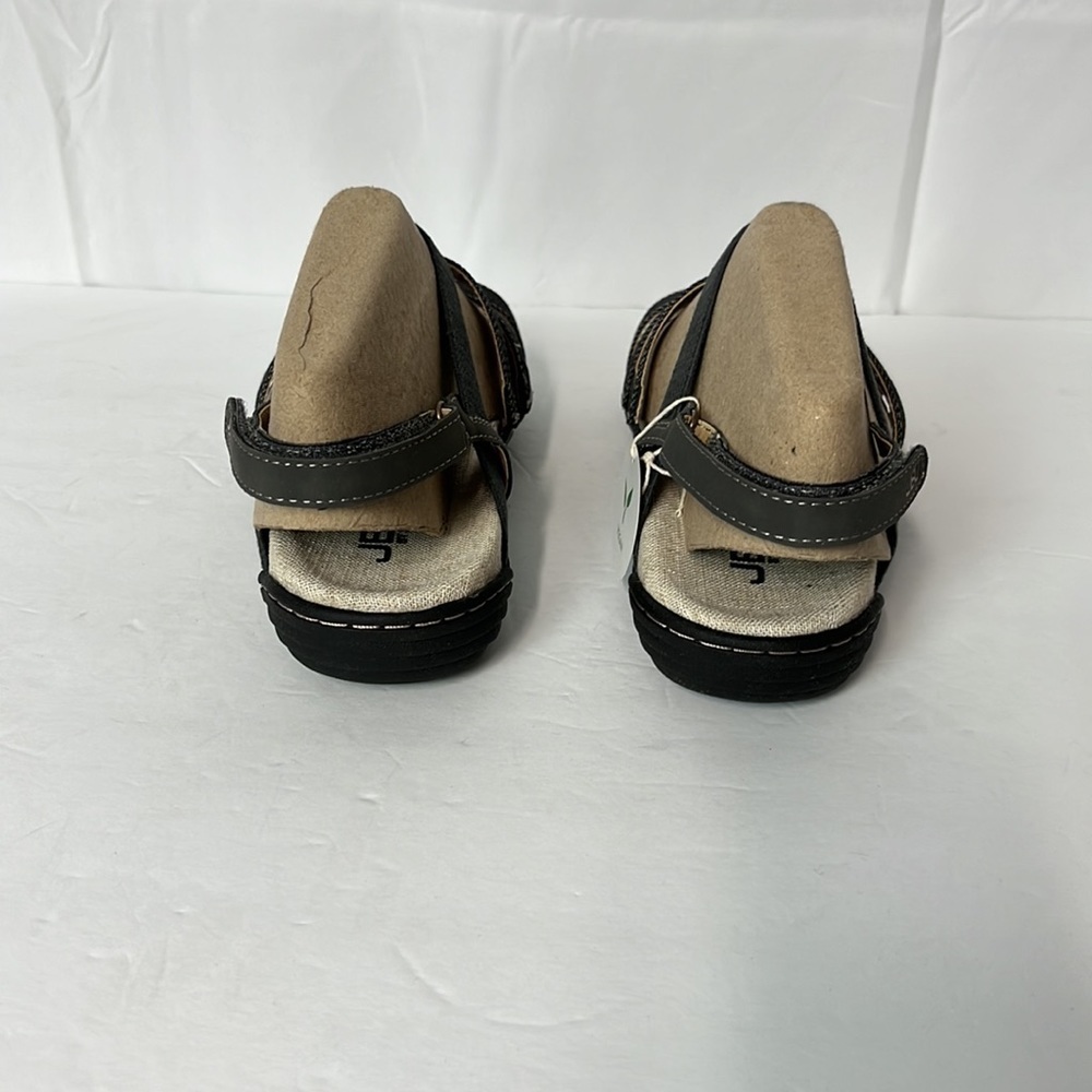 Jbu by Jambu women’s pippa flat sandal. Color black/charcoal. Size 10. - Picture 3 of 7
